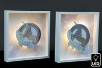 Unicorn LED plaque-20x20cm