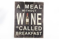 Worded wine plaque-40x50cm