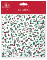 Xmas paper napkins-pk16 traditional