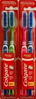 Colgate double action toothbrushes-pk2