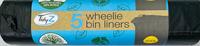 Wheely bin liners -300l-pk5