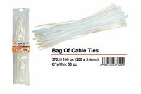 Natural cable ties-200x3.0mm-pk100