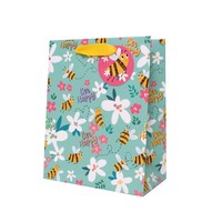 Bees design gift bag-medium