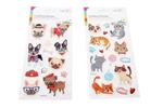 Cute cat/dog stickers-21x10cm