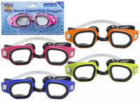 Neon w/black junior swimming goggles