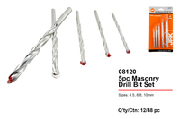 Masonry drill bit set-5pc