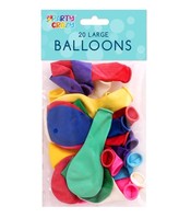 Helium quality 9'' round balloons-pk20