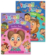 Funny face sticker book