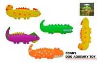 Squeaky crocodile dog toy