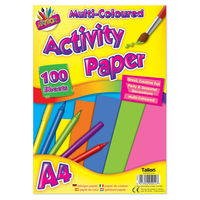 A4 Multi coloured activity paper-100 sheet