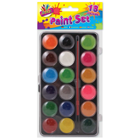 Colour paint box with brush