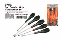 Comfort grip screwdriver set-5pc