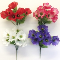 Poppy bush-4 colours astd