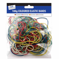 Coloured elastic bands-100gm
