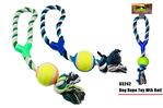 Dog rope toy with ball