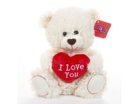 I Love You Heart Bear-cream-28cm