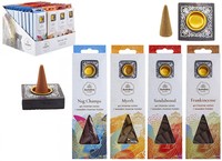 Sumatra incense cones with wooden holder-pk40