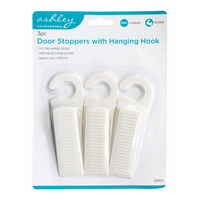Door stops w/hanging hook-pk3