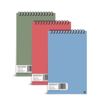 Reporters note pads-colour cover-5''x8''-pk3