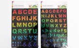 Laser alphabet stickers-14x25cm