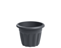 Vista round planter-graphite-33cm