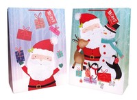 Santa & characters Xmas gift bag-jumbo