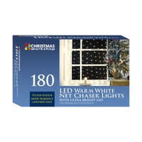 180 Warm white LED net chaser lights