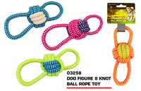 Figure 8 knot ball dog rope toy