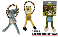 Safari tug of war dog toy