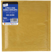 Bubble envelopes-CD/DVD size-170x140mm-pk6
