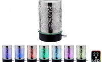 Silver plug in LED  colour changing aroma diffuser-Leaf