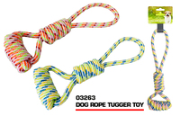 Dog rope tugger toy