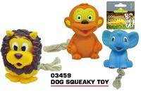 Squeaky animal dog play toy