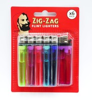 Zig-Zag flint lighters-pk6