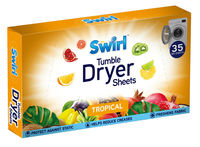 Swirl tumble dryer sheets-tropical-pk35