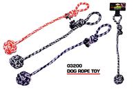 Dog knotted rope play toy