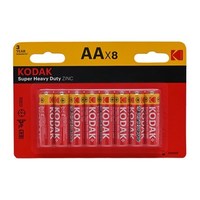 Kodak super heavy zinc AA batteries-pk8