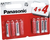 Panasonic zinc batteries-AA-pk8