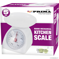 Round mechanical kitchen scales-5kg