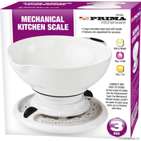 Round mechanical kitchen scales-3kg