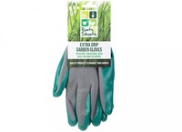 Green extra grip garden gloves