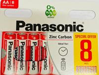 Panasonic Zinc Carbon Batteries-AA-pk8