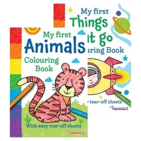 My First animal & things that go colouring book-24x17cm