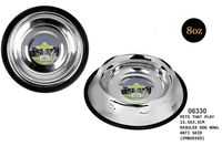 Stainless steel anti-skid dog bowl-8oz